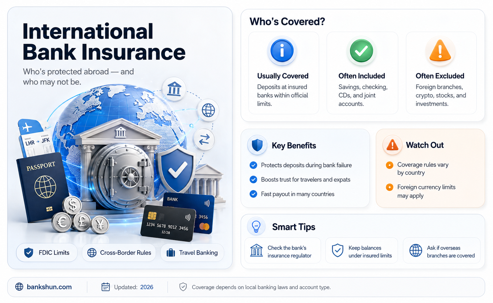 are most banks insured outside the us