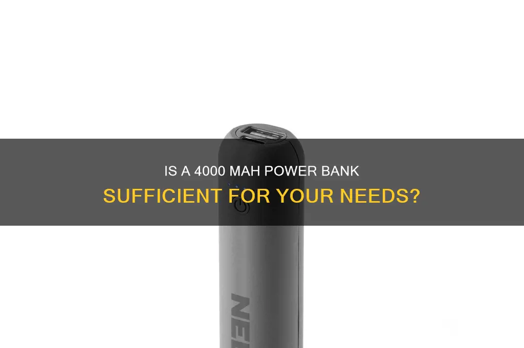 is 4000 mah a good charge bank