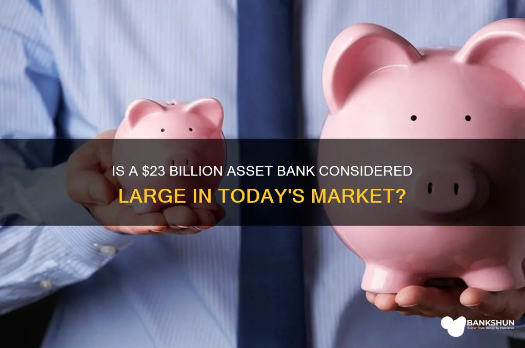 is a 23billion dollar asset bank big