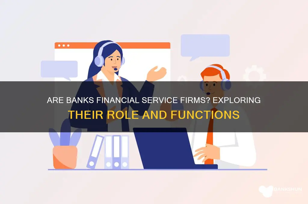 is a bank a financial service firm