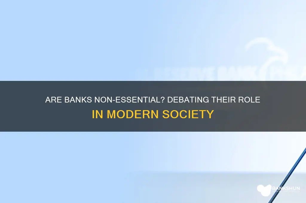 is a bank a non essential business
