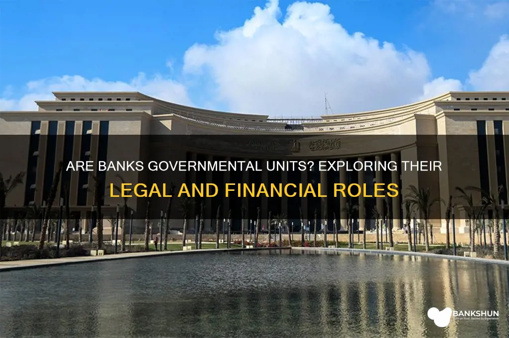 is a bank considered a covernmental unit