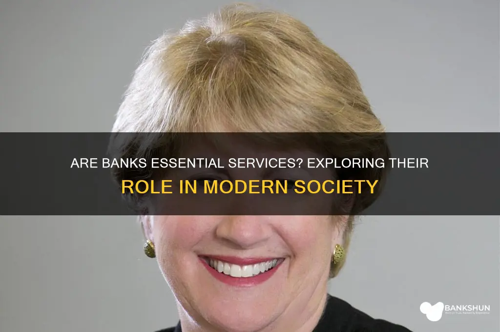is a bank considered an essential service