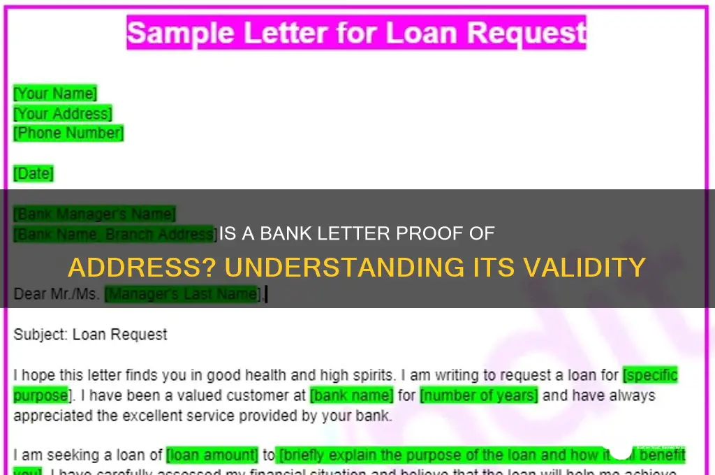 is a bank letter proof of address