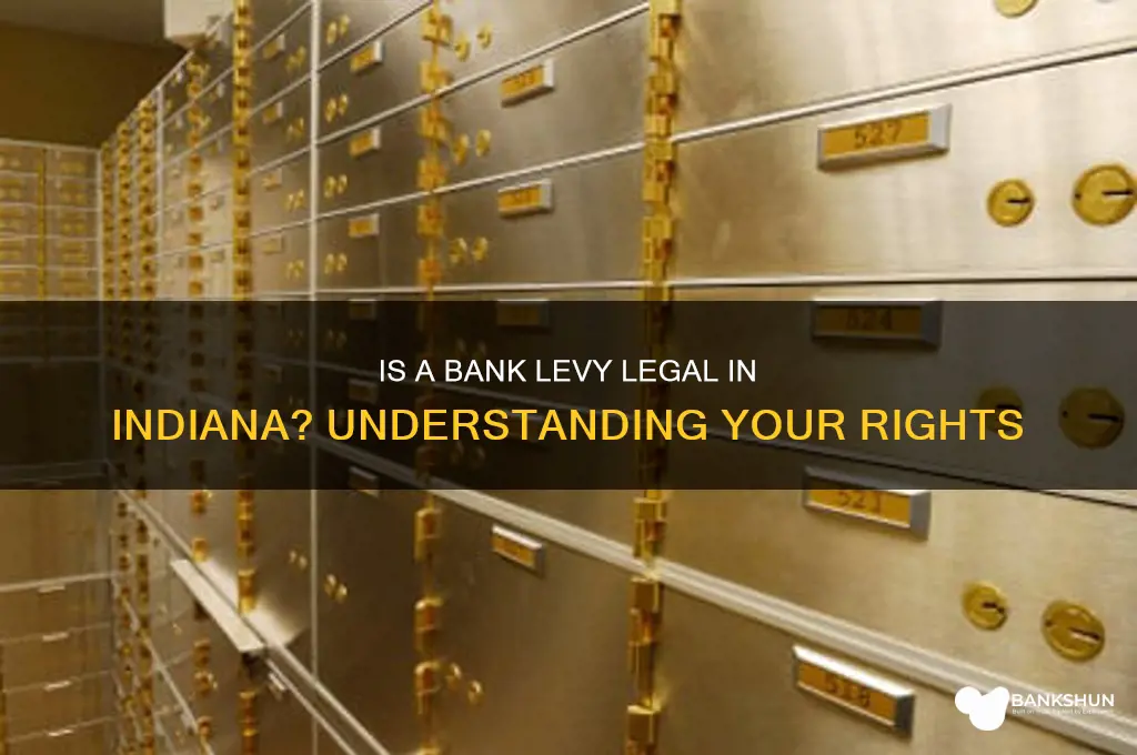 is a bank levy legal in indiana