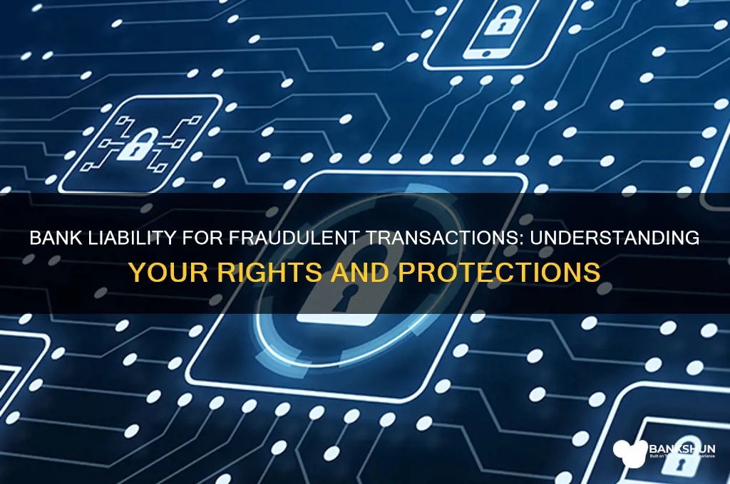 is a bank liable for fraudulent transactions