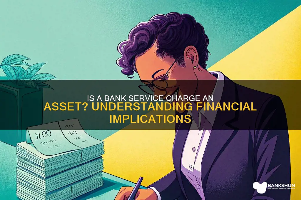 is a bank service charge a asset