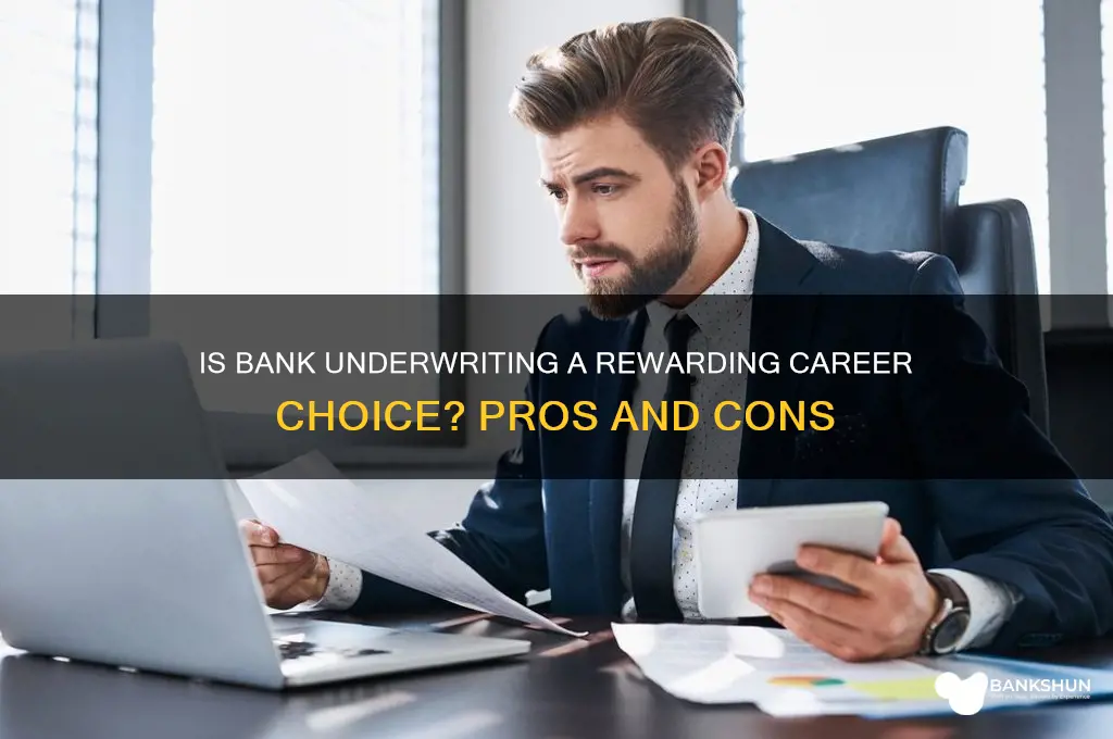 is a bank underwriter a good job