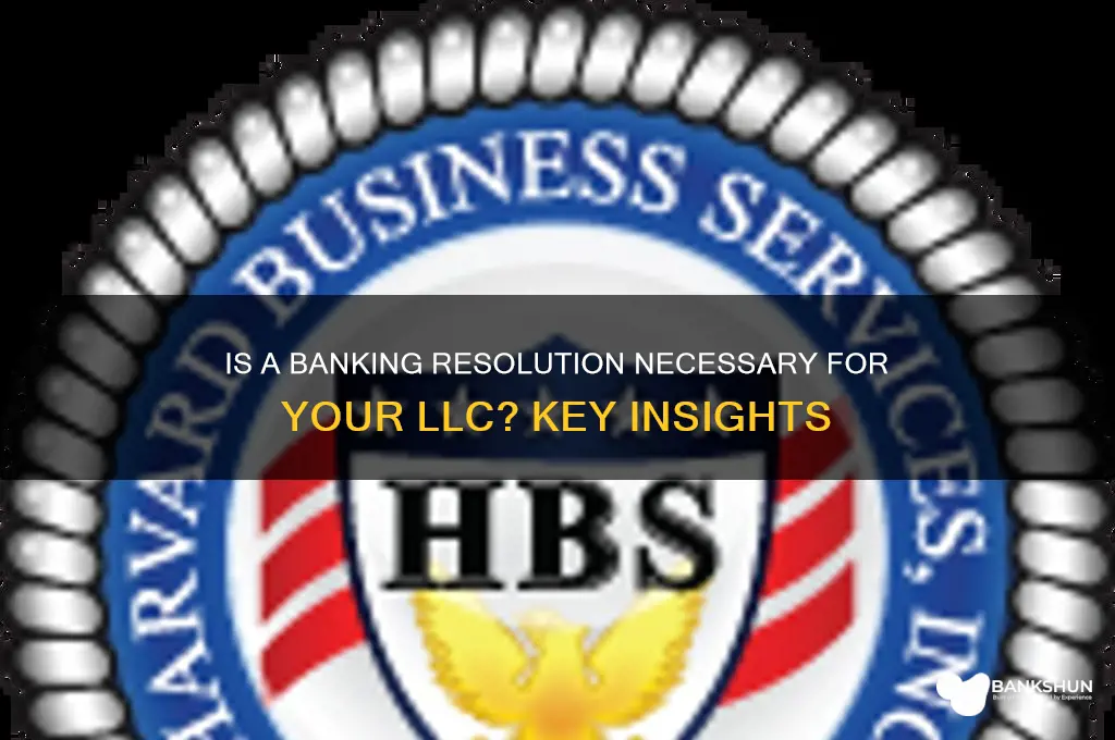 is a banking resolution for llc necessary