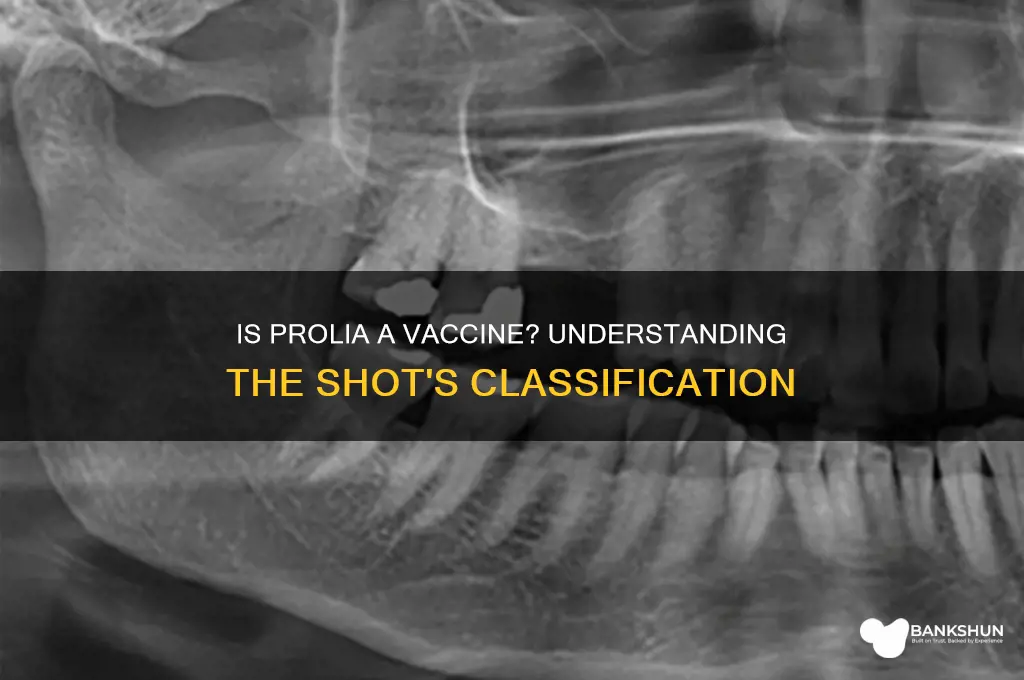 is a prolia shot considered a vaccine