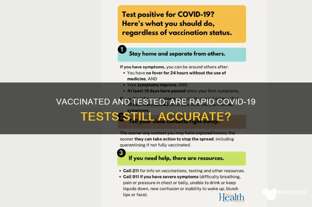 is a rapid test accurate if vaccinated