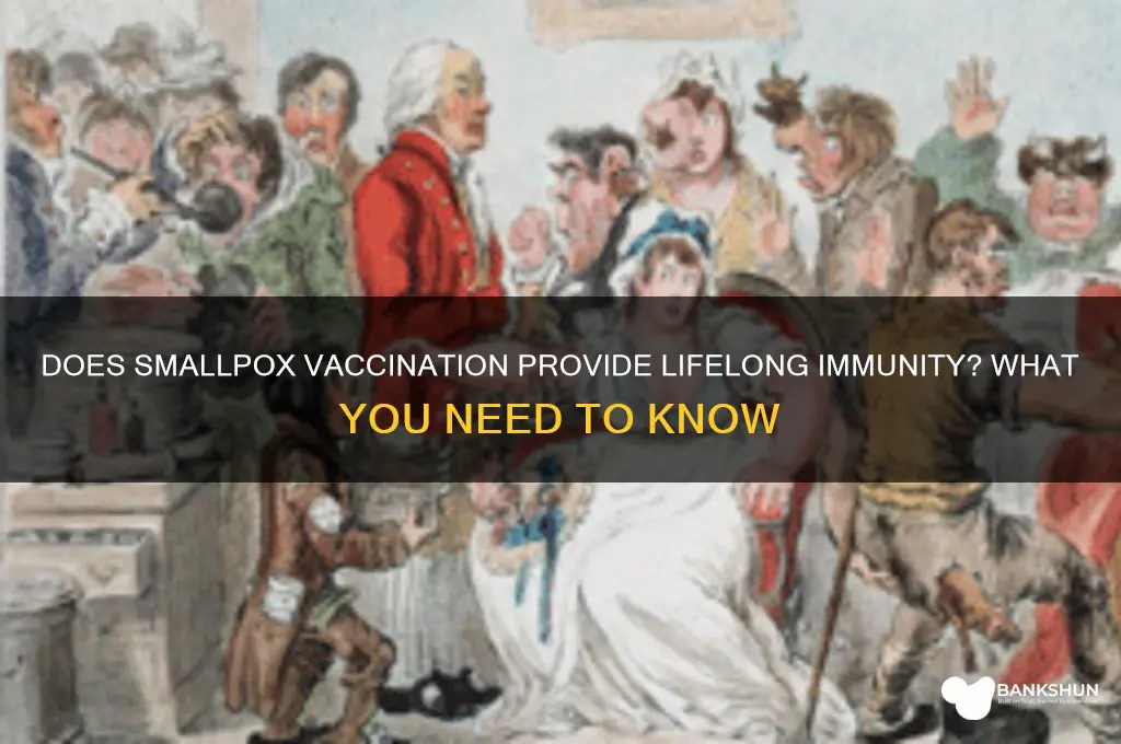 is a smallpox vaccination good for life