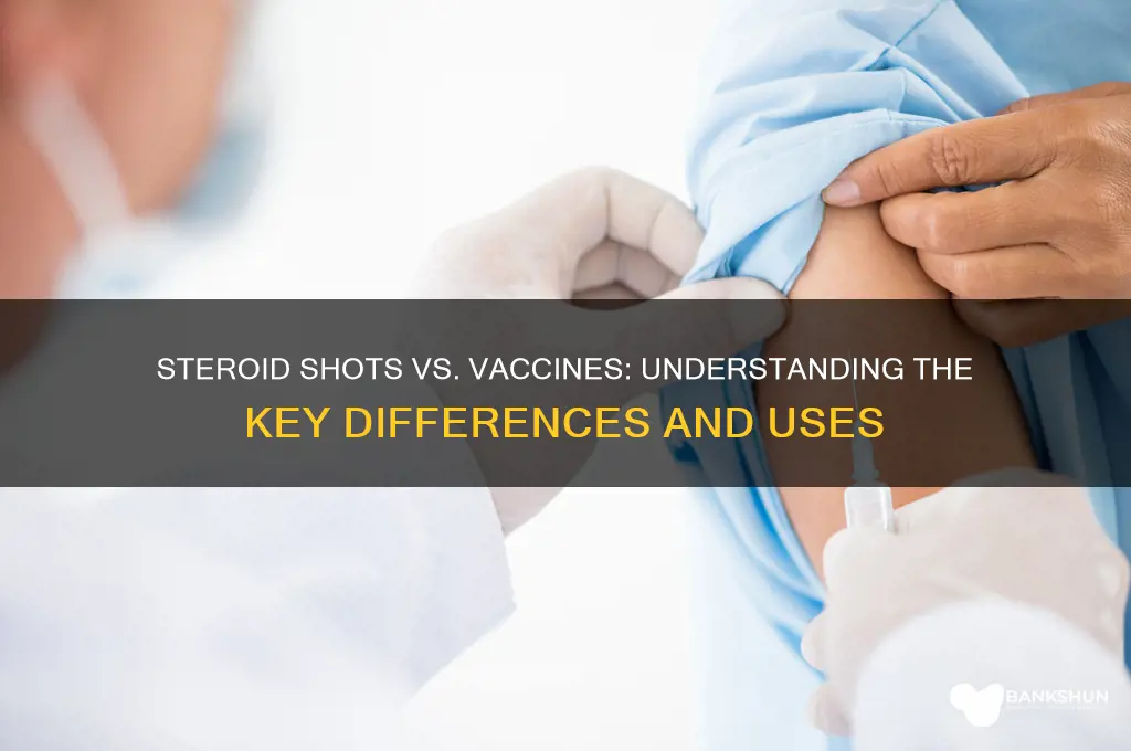 is a steroid shot considered a vaccine