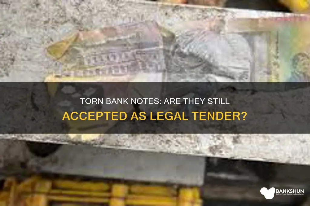 is a torn bank note legal tender