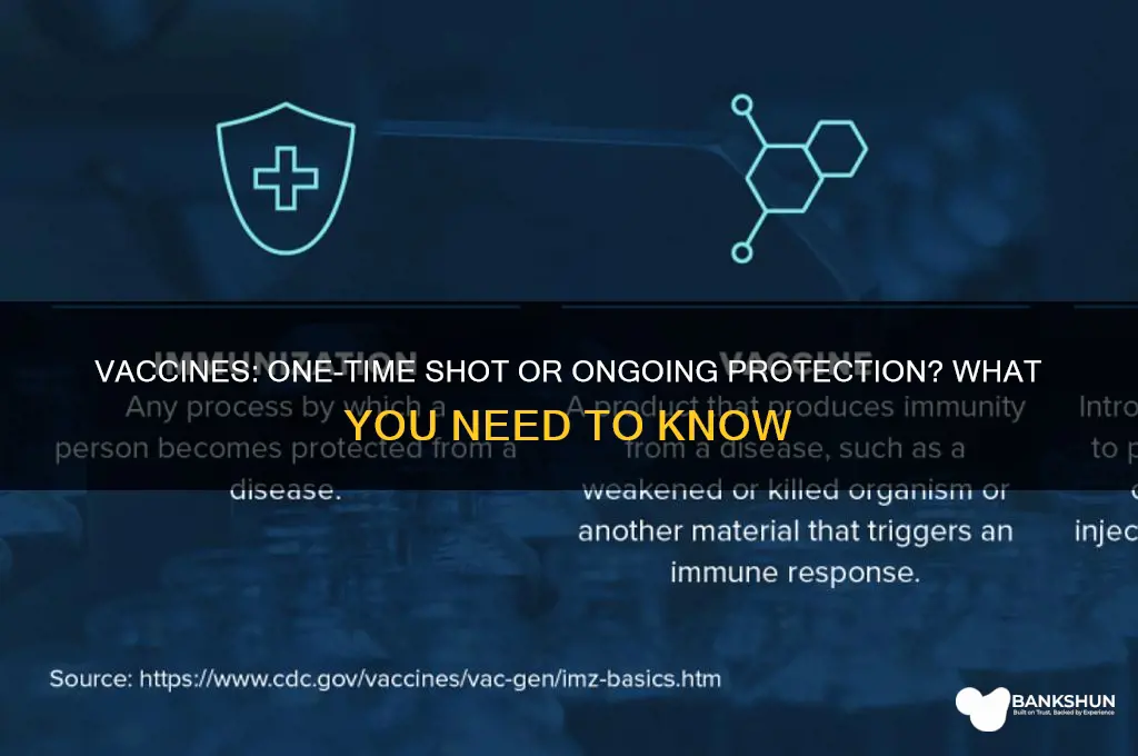 is a vaccine a one time shot