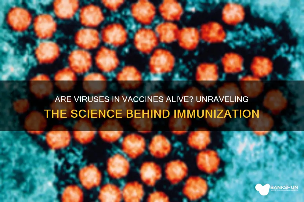 is a virus live in a vaccine