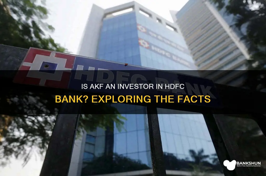 is akf is investor in hdfc bank