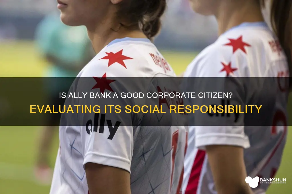 is ally bank a good corporate citizen