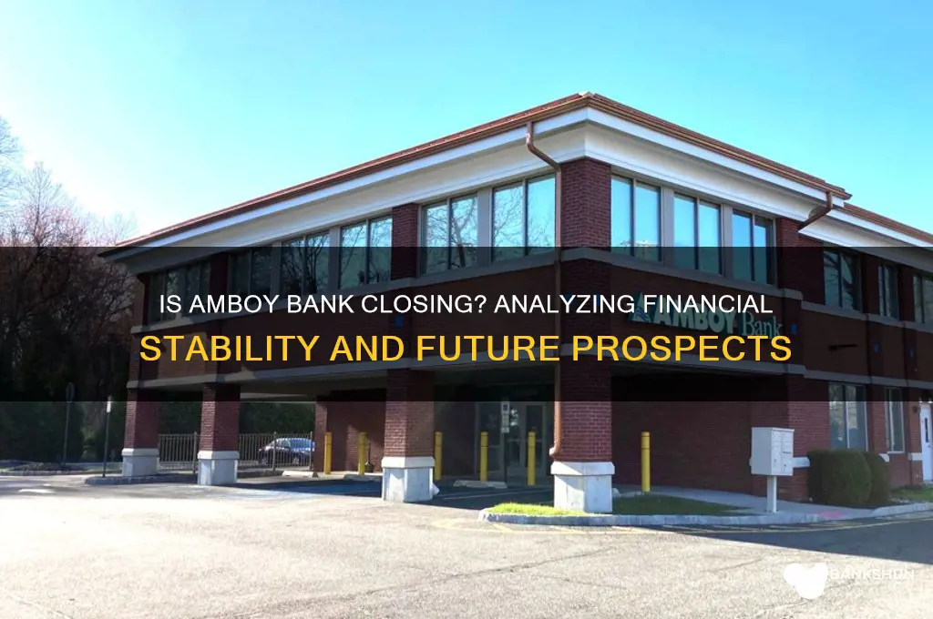 is amboy bank going out of business