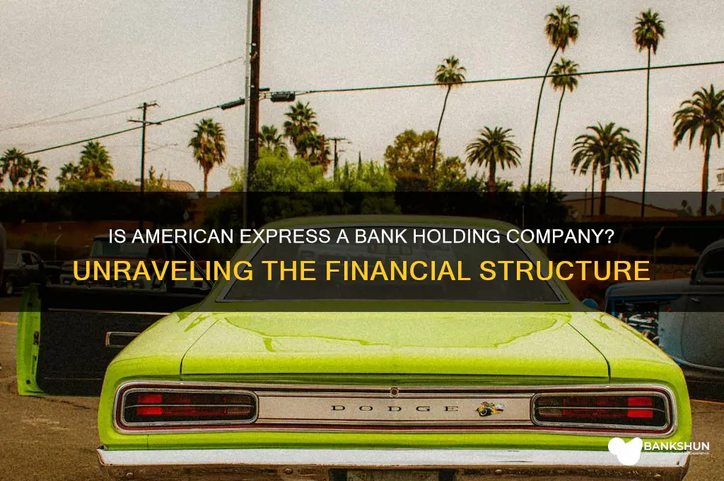 is american express a bank holding company