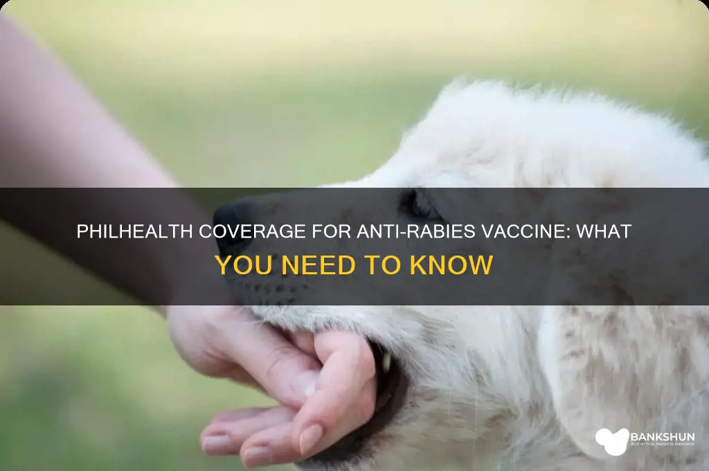 is anti rabies vaccine covered by philhealth