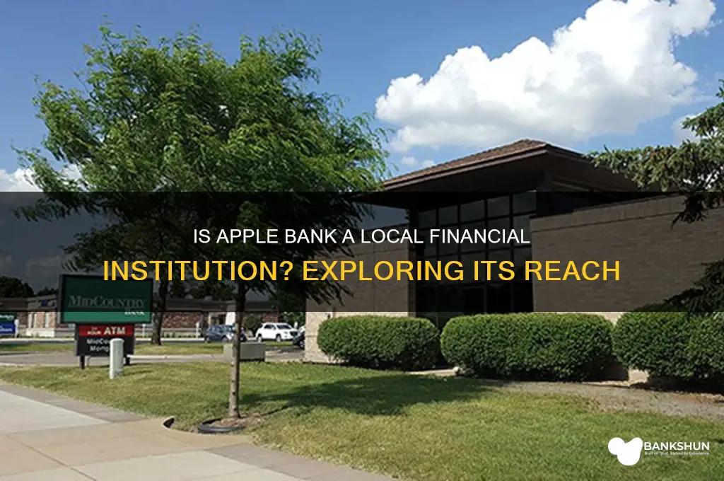 is apple bank a local financial institution