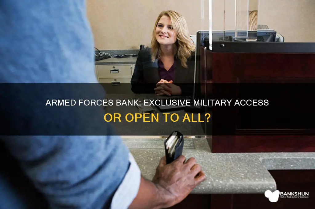 is armed forces bank only for military
