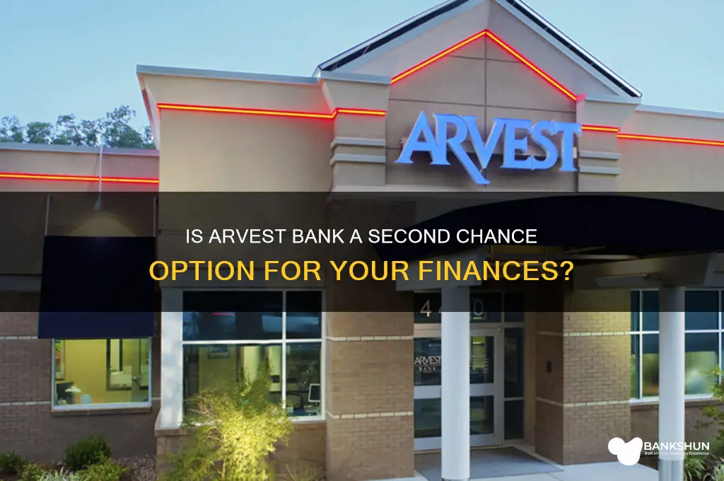 is arvest bank a second chance bank