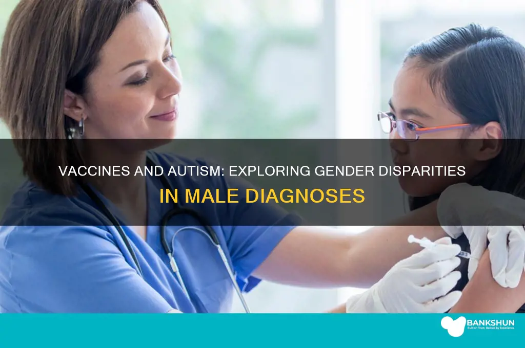is autism higher in males with vaccines