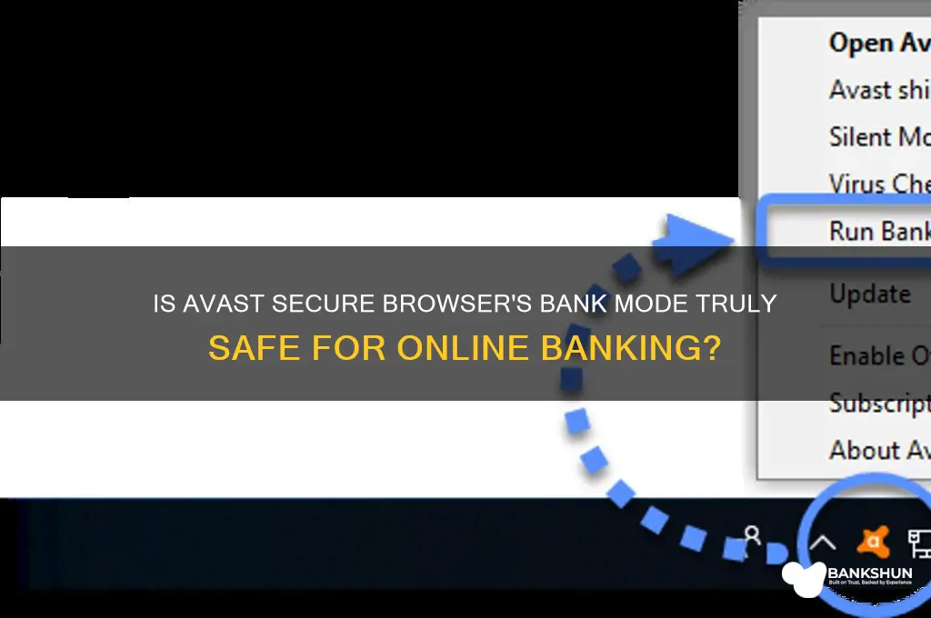 is avast secure browser bank mode secure