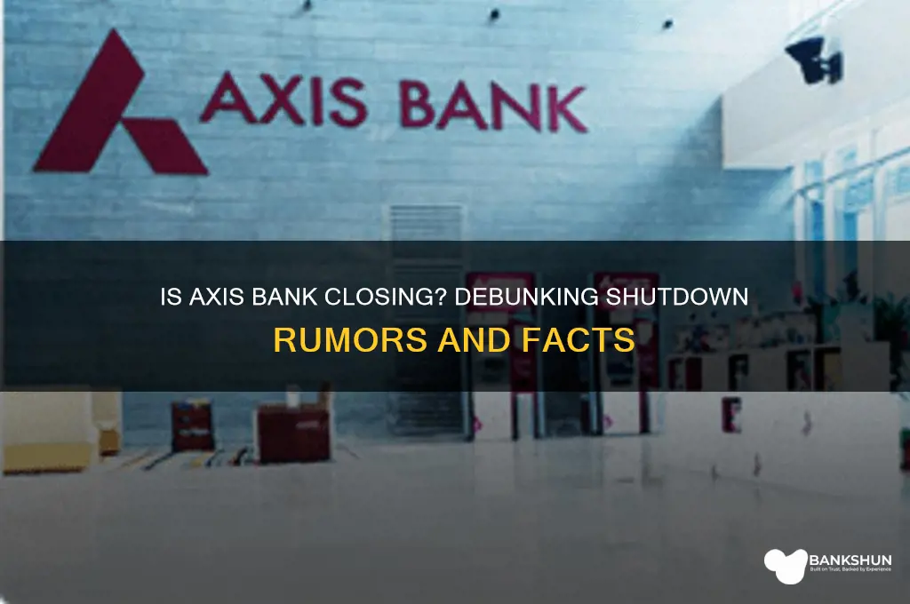 is axis bank going to shut down