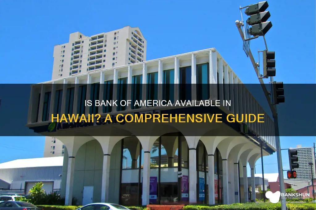 is b of a bank in hawaii