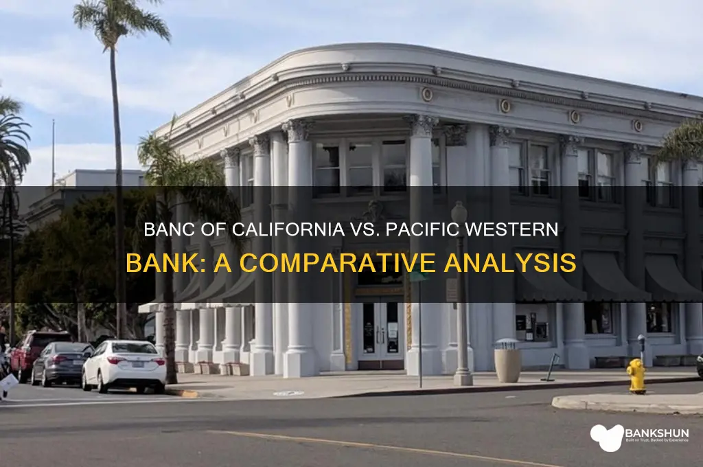 is banc of california pacific western bank