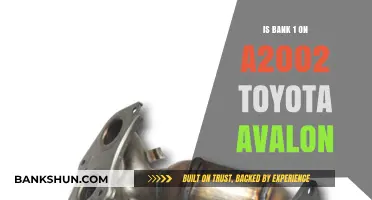 Understanding Bank 1 Location on a 2002 Toyota Avalon