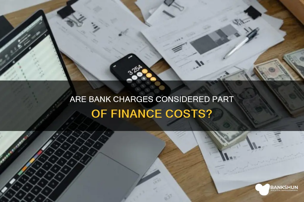 is bank charges part of finance cost