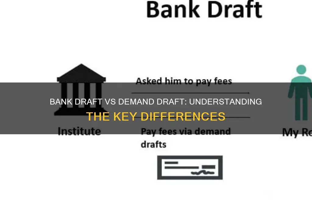 is bank draft and demand draft same
