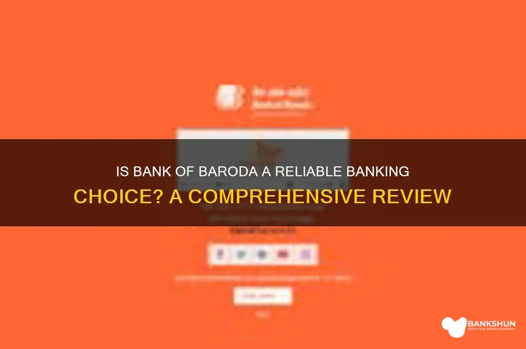 is bank of baroda a good bank