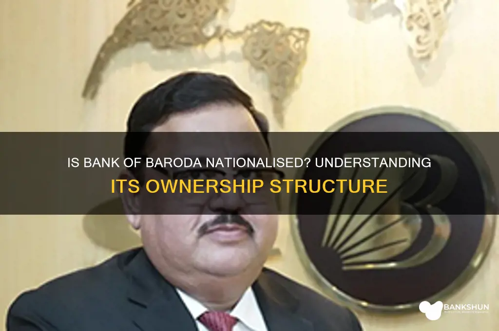 is bank of baroda a nationalised bank