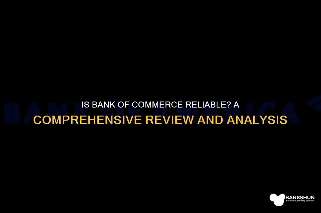 is bank of commerce a good bank