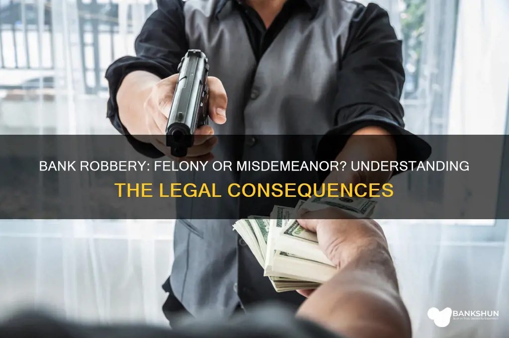 is bank robbery a felony or misdemeanor
