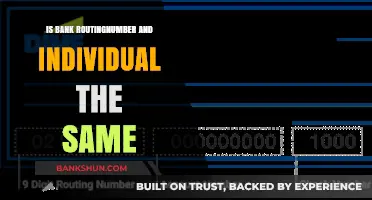 Are Bank Routing Numbers and Individual Account Numbers the Same?