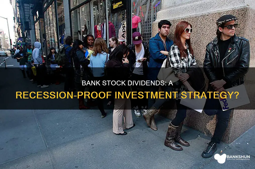 is bank stock dividend good during recession