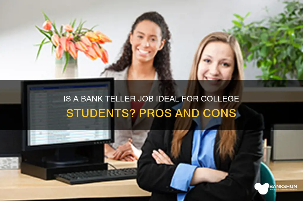 is bank teller a good college job