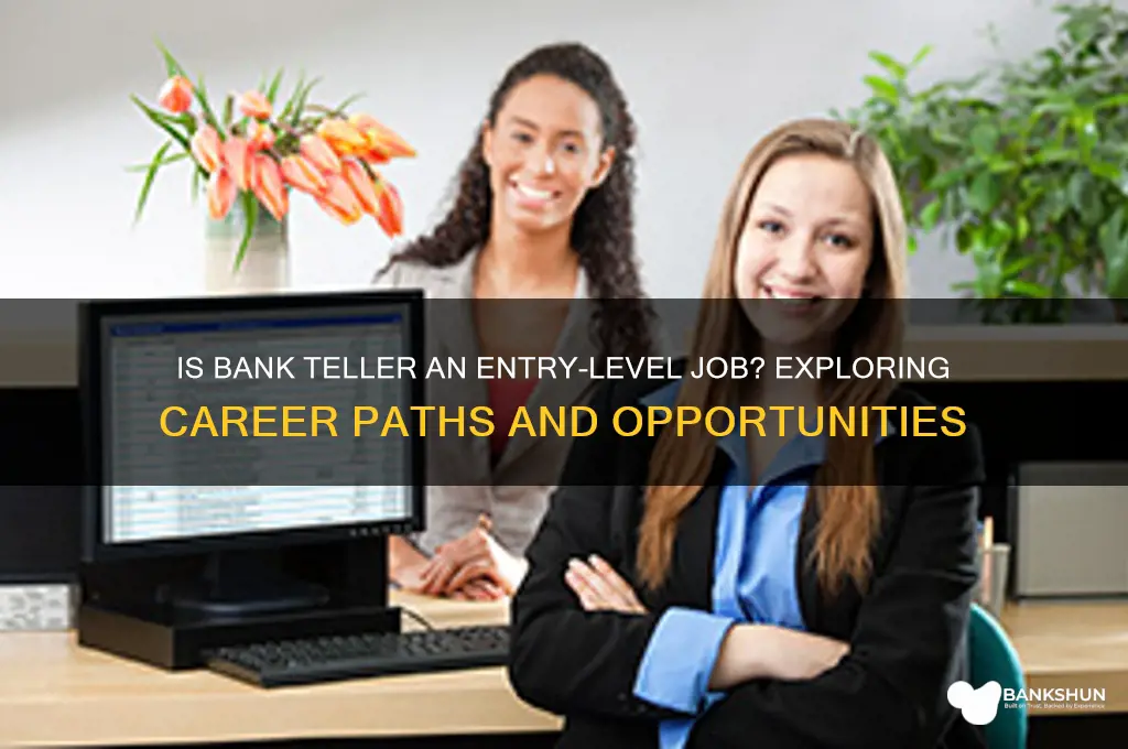 is bank teller an entry level job