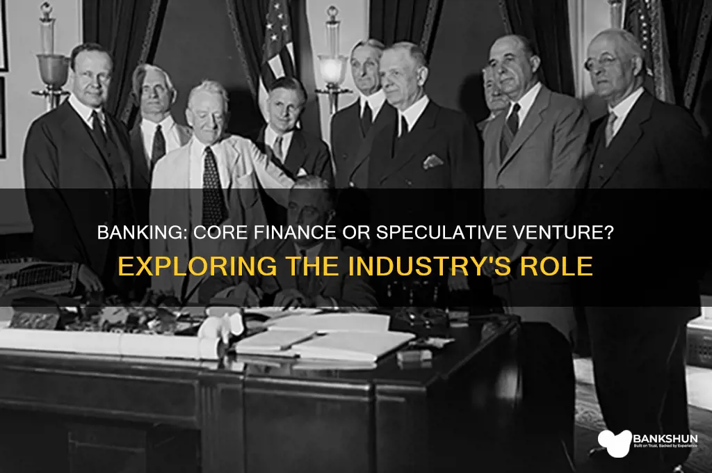 is banking a head finance or speculatie