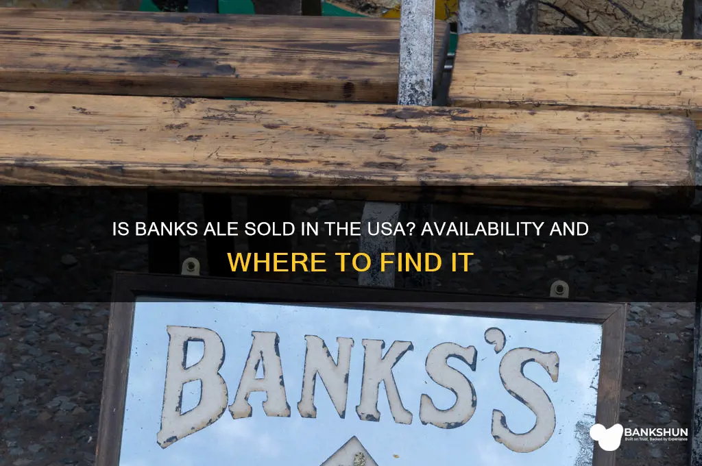 is banks ale available in the usa