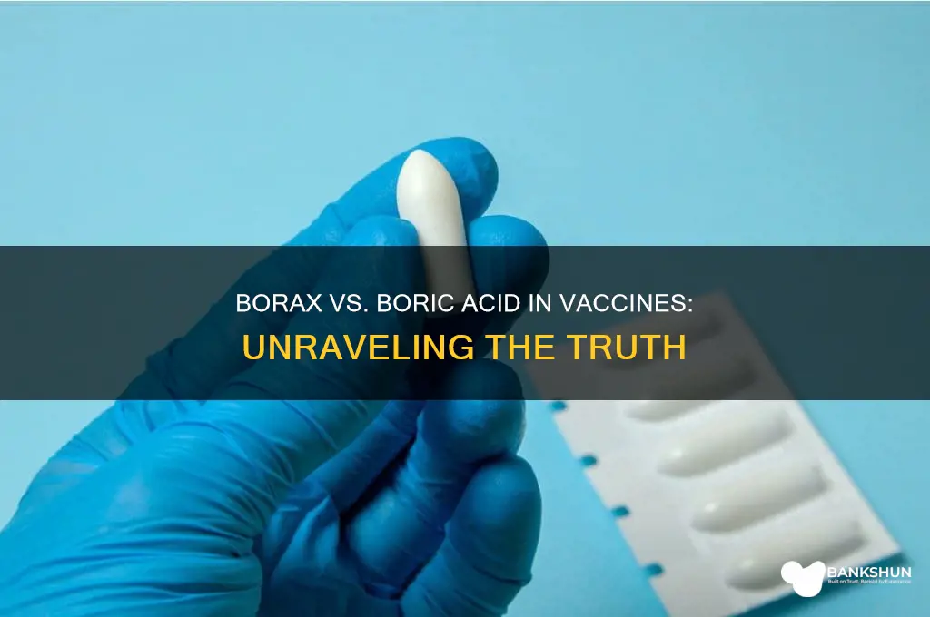 is borax or boric acid in vaccines