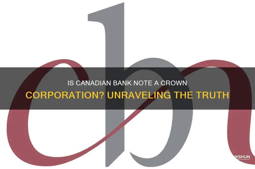 is canadian bank note a crown corporation