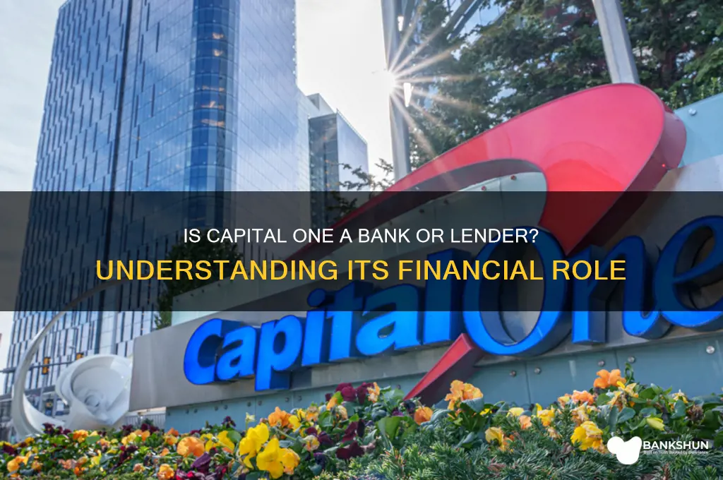 is capital one a bank or lender