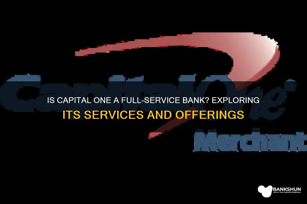 is capital one a full service bank